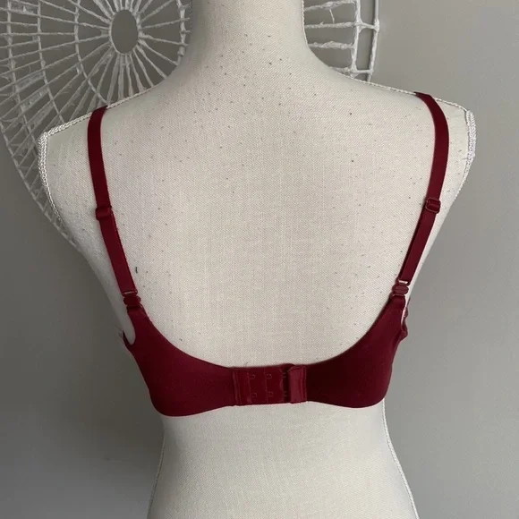 Auden - "The Icon", 36B Merlot / Red Lightly Lined Full Coverage Underwi…‌‌ - Picture 3 of 8